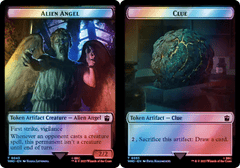 Alien Angel (0043) // Clue (0053) Double-Sided Token - Surge Foil